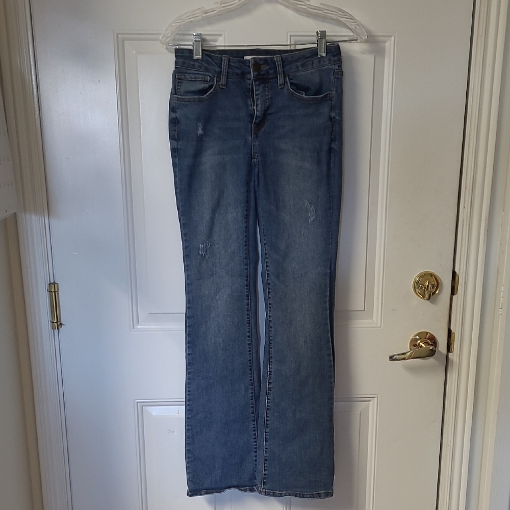SO Women's Straight Leg Blue Jeans